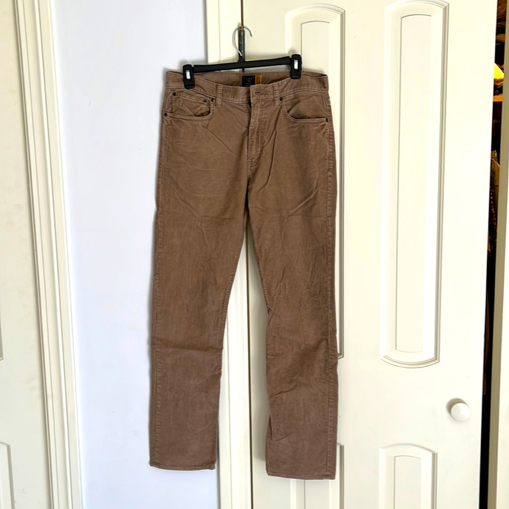 JCREW 5 pocket cords 770 31/32 Khaki